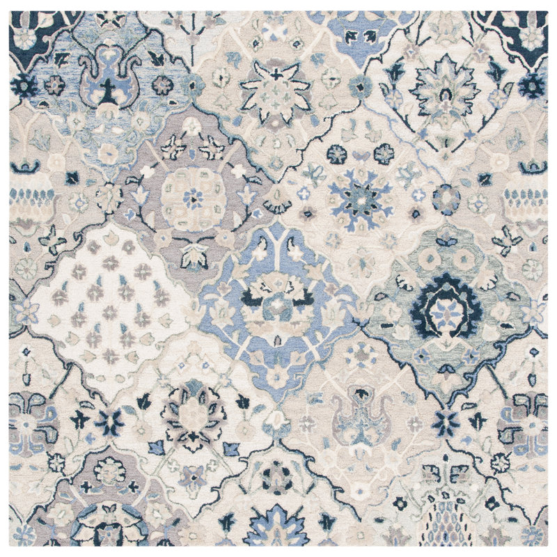 Taumsauk Hand Tufted Wool Oriental Rug, Rectangle 4' x 6'