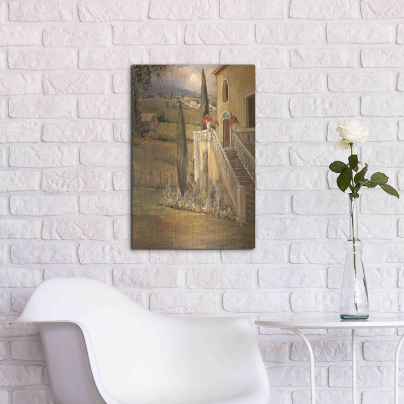 Luxe Italian Art «Italian Villa 2» par Allayn Stevens «Italian Villa 2» par Allayn Stevens, H 24 po x l 16 po