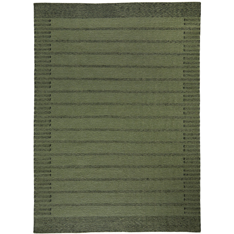 Alhambra Striped Wool Hand Woven Area Rug, Rectangle 140 x 200cm