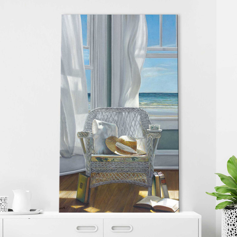Gentle Reader par - Peinture, Toile tendue, H 60 po x l 36 po x P 1,5 po