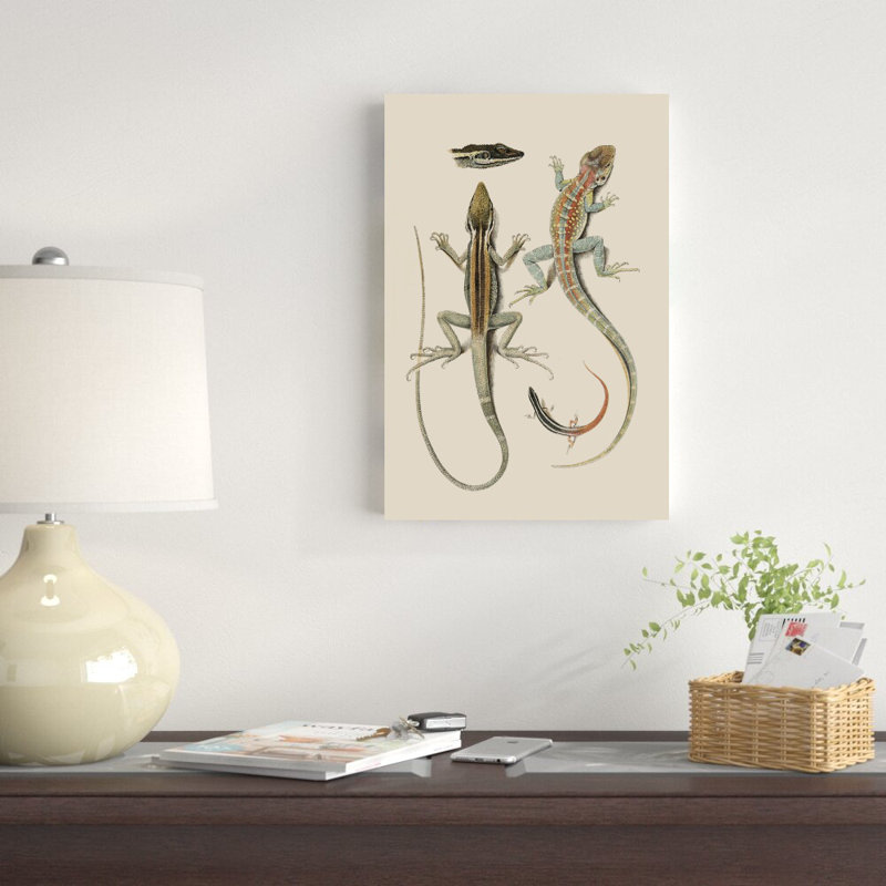 " Antique Lizards II ", 18" H x 12" W