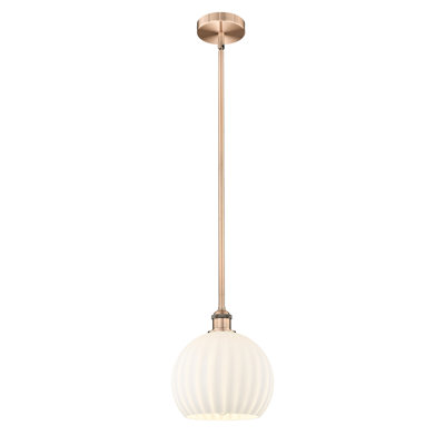Edison Venetian 1 Light Stem Hung Pendant-616-G1217