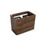Meuble-lavabo autoportant simple Alice avec trois tiroirs, finition noyer, pré-assemblé, design moderne et fonctionnel-933860043