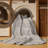 Machine Washable Abstract Gray Area Rug-2089569589