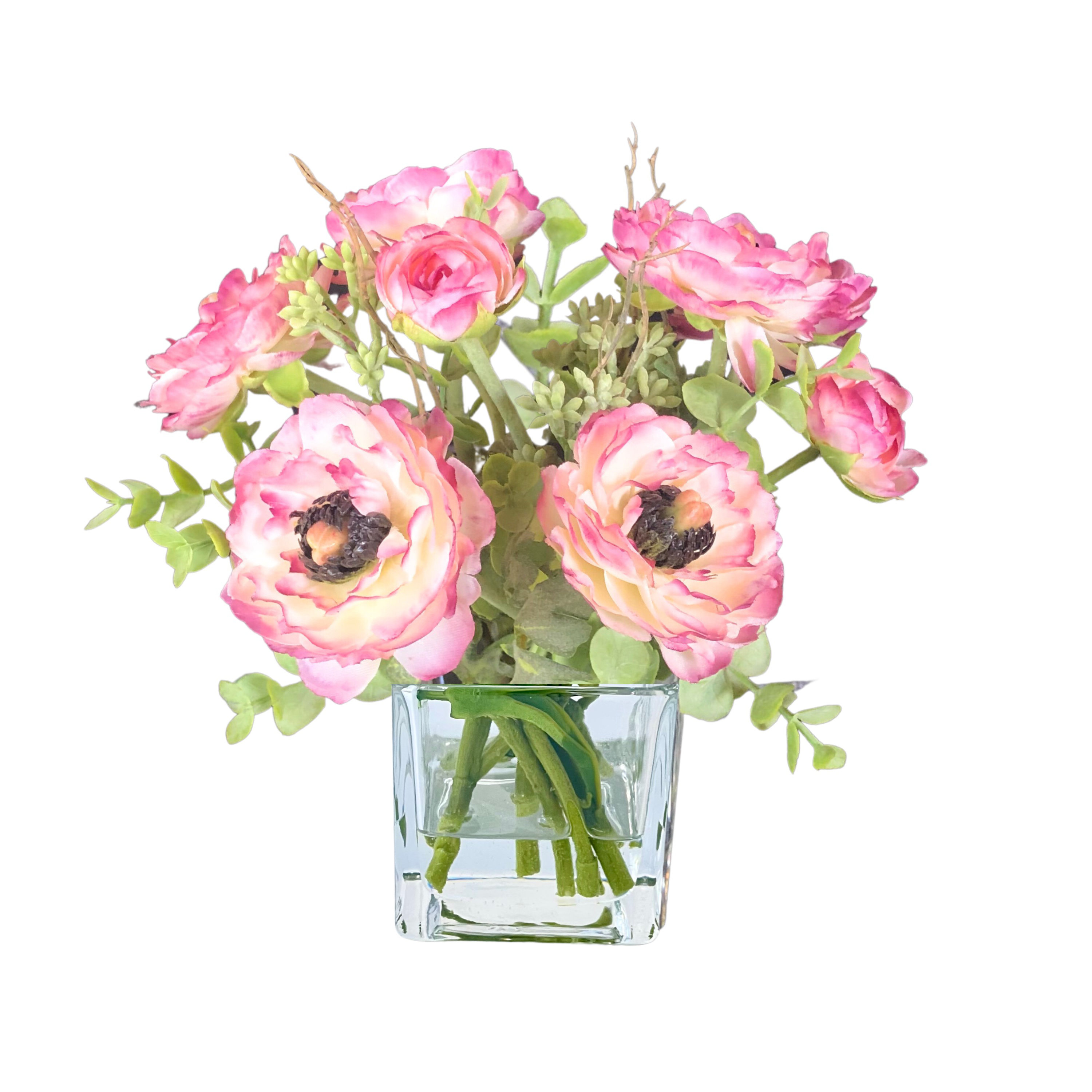 Primrue Ranunculus Flowers in Vase | Wayfair