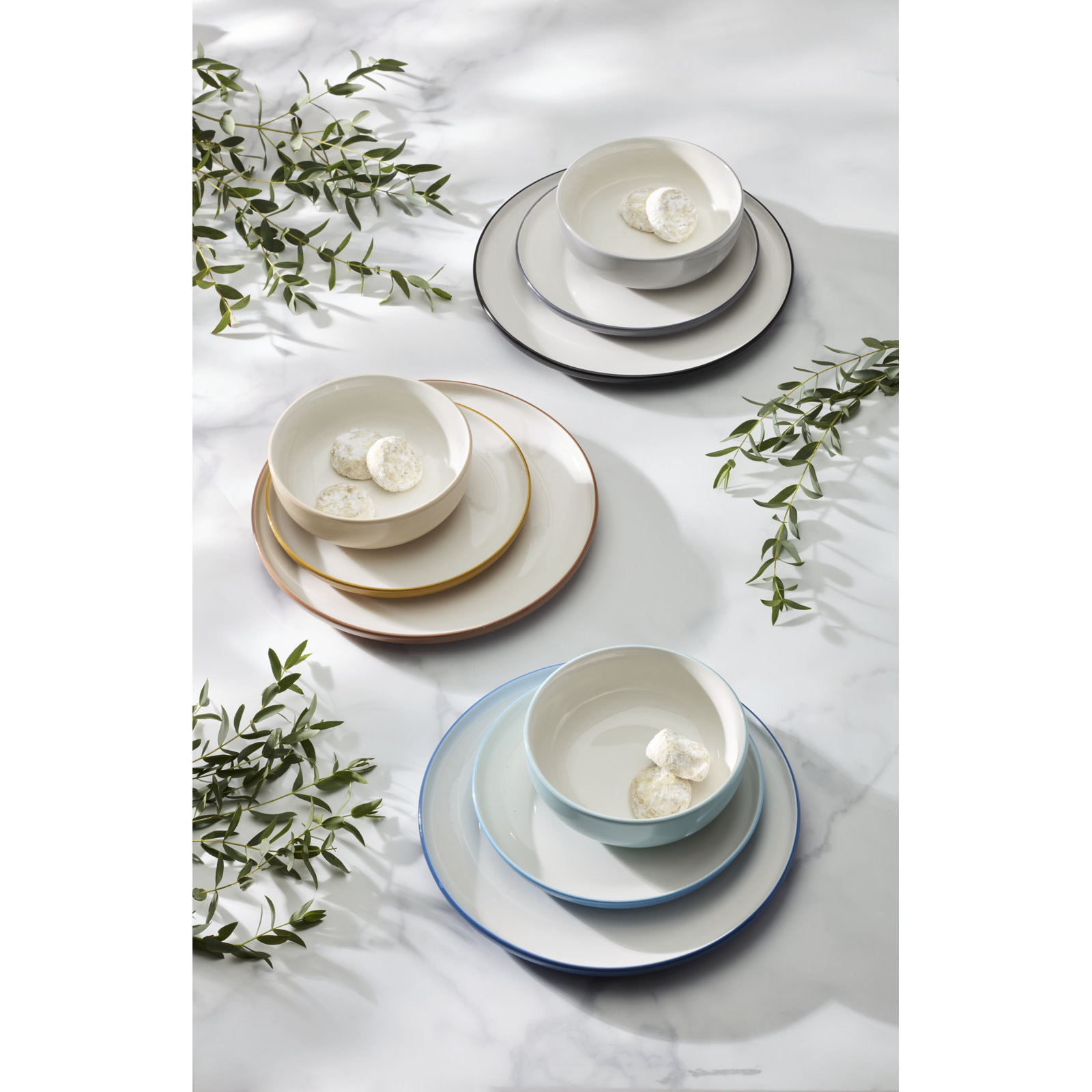 Porcelain Dinnerware Set, Orange