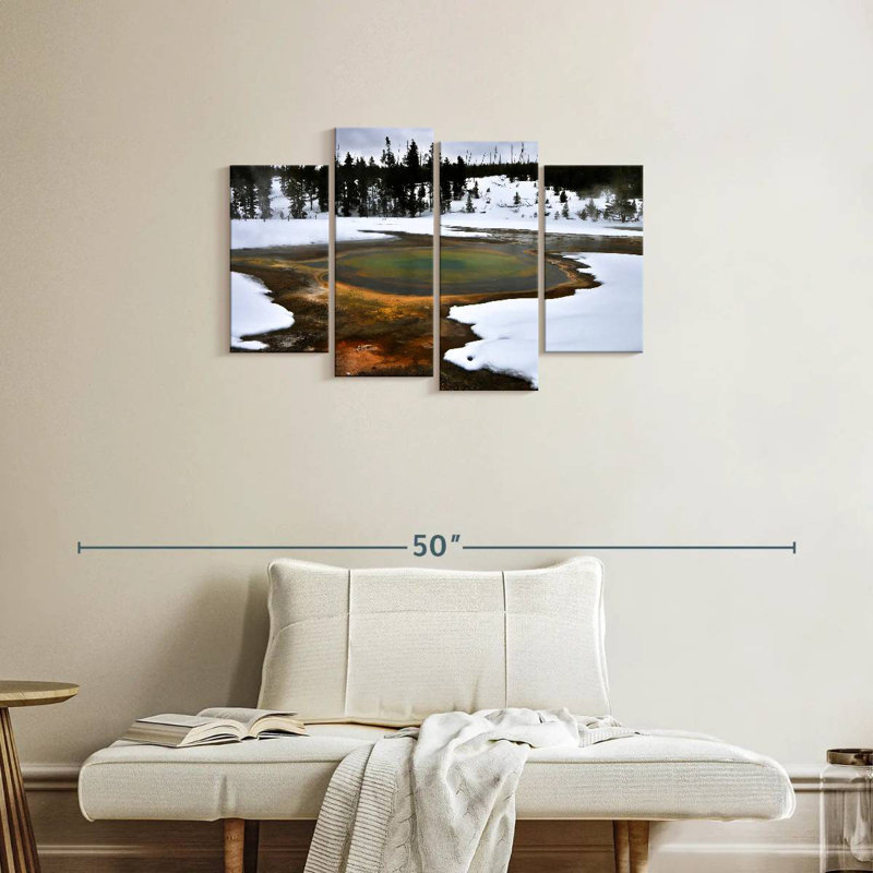 Alvord Yellowstone Winter Geyser, H 22 po x l 36 po