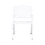 De 2 fauteuils avec volutes et style traditionnels, structure en fonte d'aluminium, accents floraux attrayants, couleur blanche, 26,05 po de largeur, 22,66 de profondeur, 34,7 de hauteur, assemblage nécessaire en deux