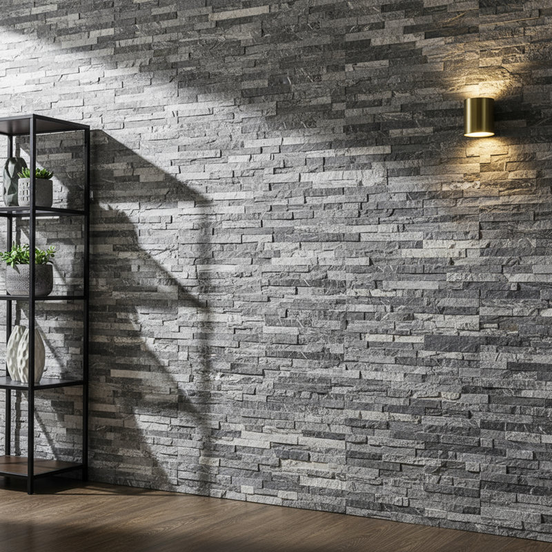 3D Faux Carved Stone Wall Panels, Lightweight Foam Decorative Wall Panels for Interior & Exterior Accent Walls, Easy to Install, Water-Resistant & Insulated, Set of 9 (Covers 48 Sq Ft)
