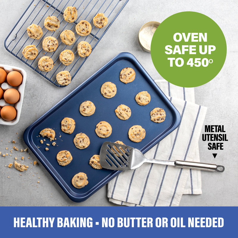 Granitestone Blue 6-Piece Nonstick Stackable Bakeware Set