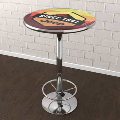 Round Metal Base Dining Table