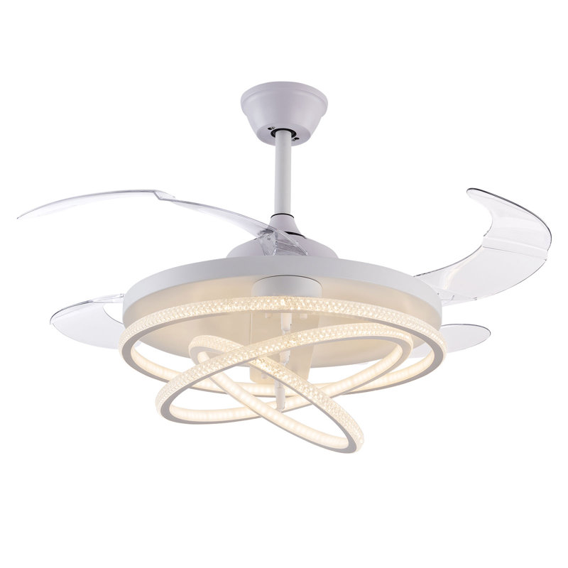 Ventilateurs de plafond à DEL de 42 pouces avec lumière et télécommande