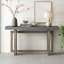 Console contemporaine avec plateau en bois, table d'entrée très longue pour hall d'entrée, couloir, salon, vestibule, couloir-1498706493-1498706489