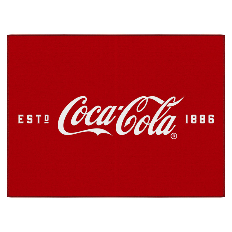 Tapis rouge antidérapant Coca-Cola, Rectangle 2 pi 3 po x 3 pi