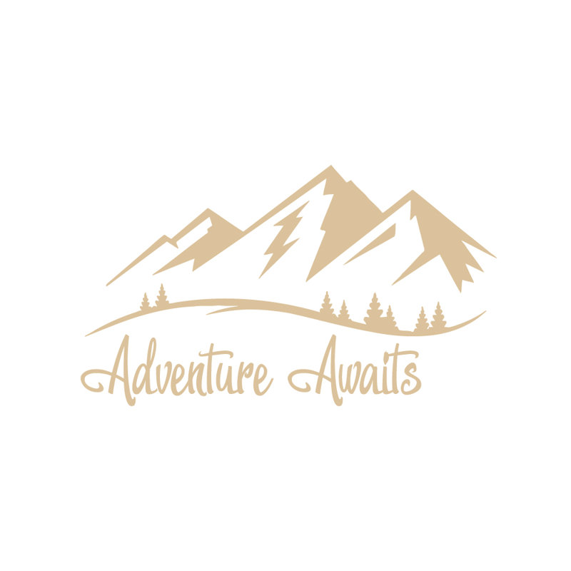 Adhésif décoratif aventure, Beige