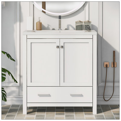 Meuble-lavabo 30 po avec lavabo simple