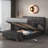 Queen Size Upholstered Platform Bed with Storage Ottoman-438730145