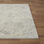Tapis gris en polypropylène tissé à la machine à motif abstrait Tankut-1045334559