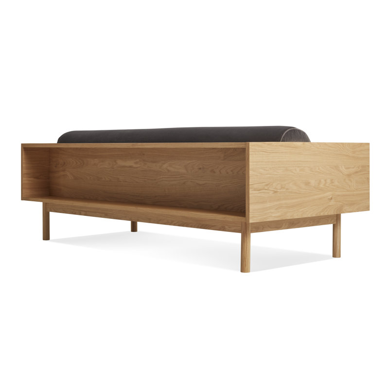 Souvenir Sofa, White Oak, Storm Velvet Velvet