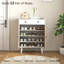 Shoe Cabinet, Shoe Storage Cabinet with Adjustable Shelves, White