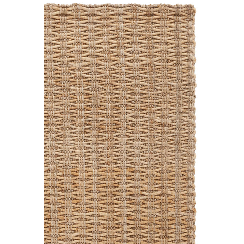Natural Fiber 193 Flatweave Jute Geometric Indoor Use Only Rug, Rectangle 8' x 10'