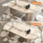 Kristalee 63"-79" Oval Extendable Dining Table,Kitchen Dining Room Dinner Pedestal Table for 4 to 6,Wood Kitchen & Dining Room Furniture-669732804
