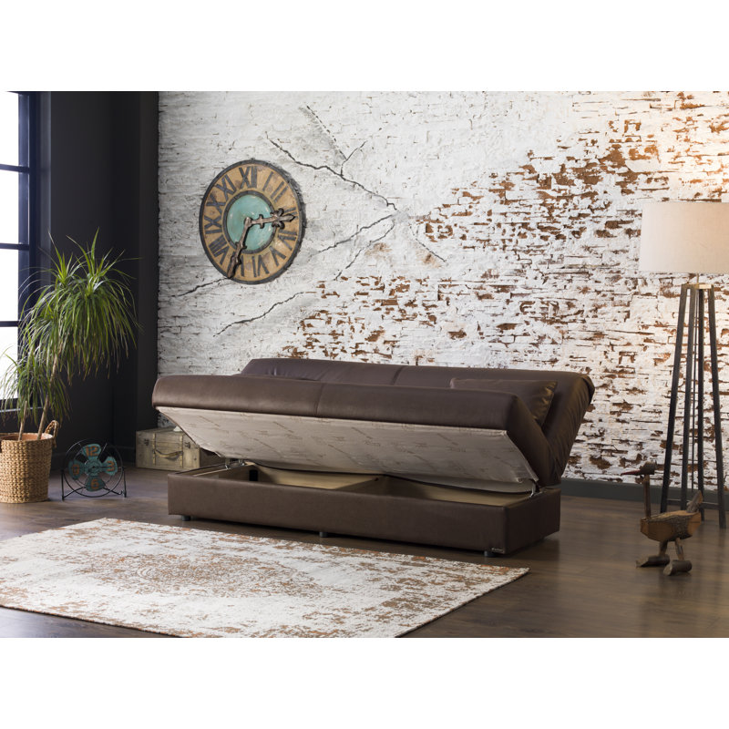 Regata Full Split Back Convertible Sofa, Brown