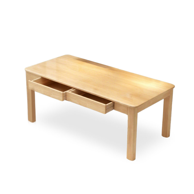 Bureau rectangulaire en bois massif Burlywood, H 29,53 po x l 62,99 po x P 23,62 po