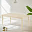 7 ensembles de salle à manger: table rectangulaire et 6 chaises sophistiquées à boutons, brun beige