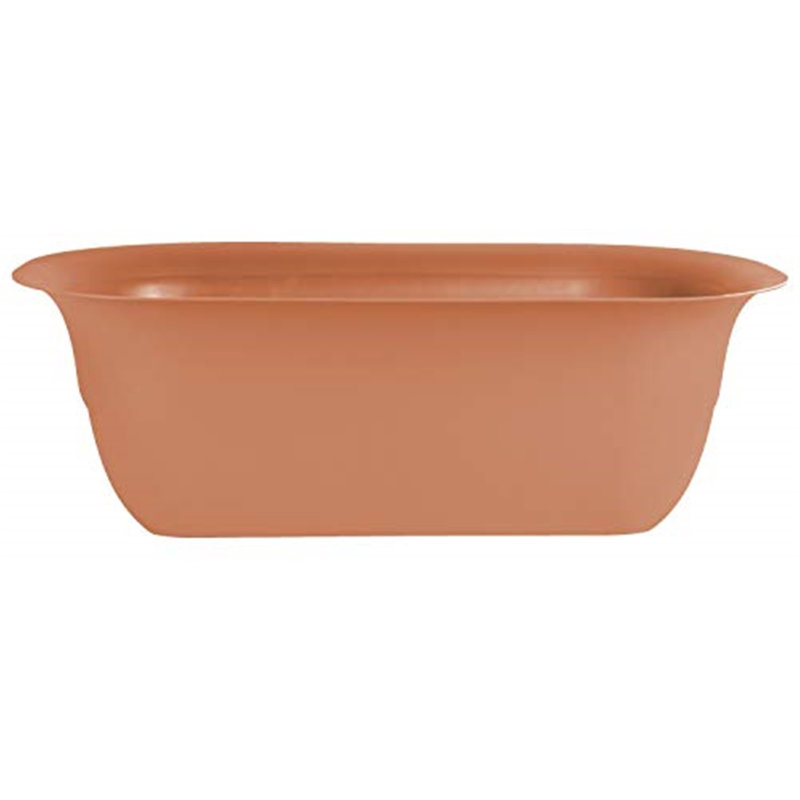 Hriska Railing Planter, Terra Cotta