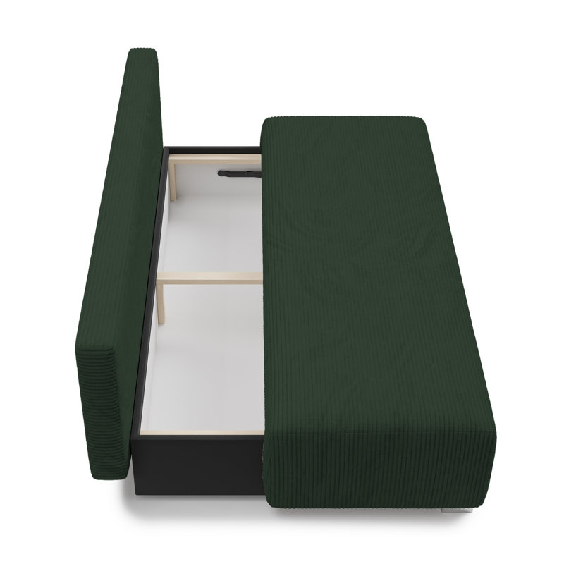 Adriyana 3 Seater Sofa Bed, Dark Green