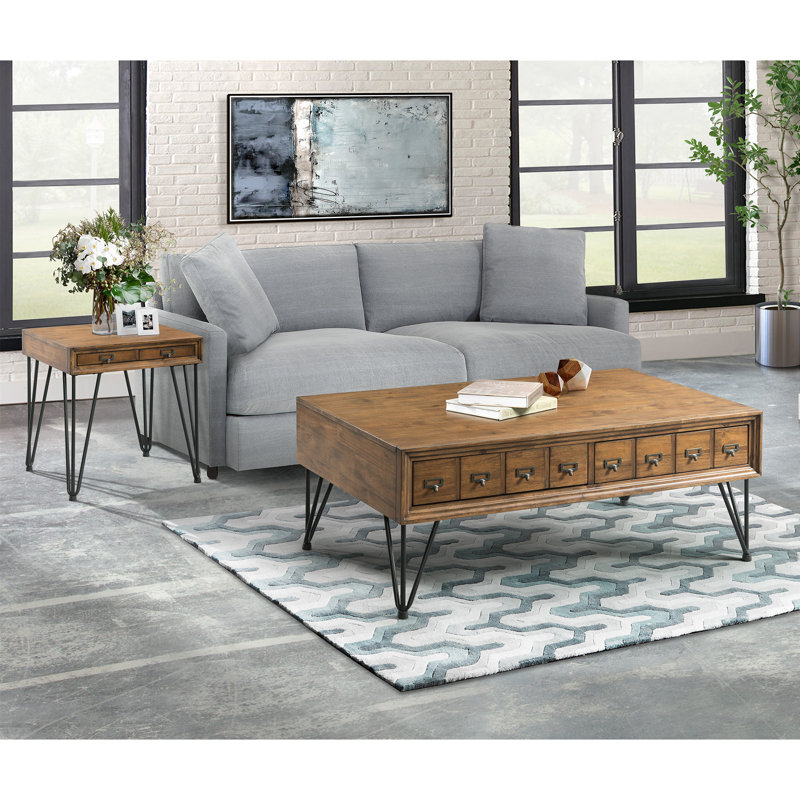 Hannalee 2 - Piece Solid Wood Living Room Table Set