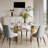 Dashona White Rectangular Sintered Stone Dining Table with Double Pedestals-1561481552-1561481559
