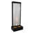 Waterfall Fountain With Led Light - 72‑inch Tall Standing Cascading Textured Glass & Aluminum Floor Design - Water Feature Indoor, Black-561307473-561307472