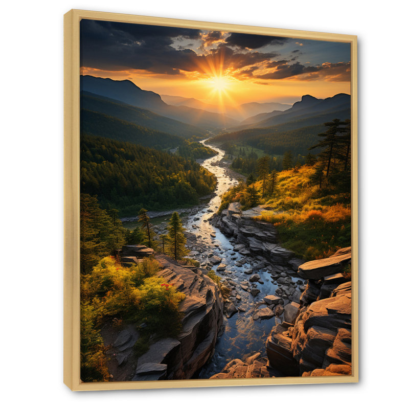 «USA Adirondack Mountains New York IV», reproduction sur toile, H 32 po x l 24 po, Cadre naturel flottant