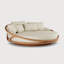 Solis outdoor daybed - teak - beige bouclé - round-1763230370-1763230369