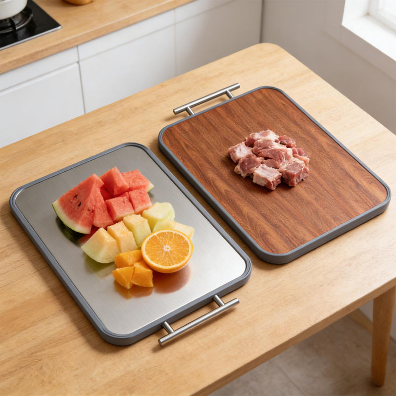 17" x 12" Double-Sided Titanium Cutting Board
