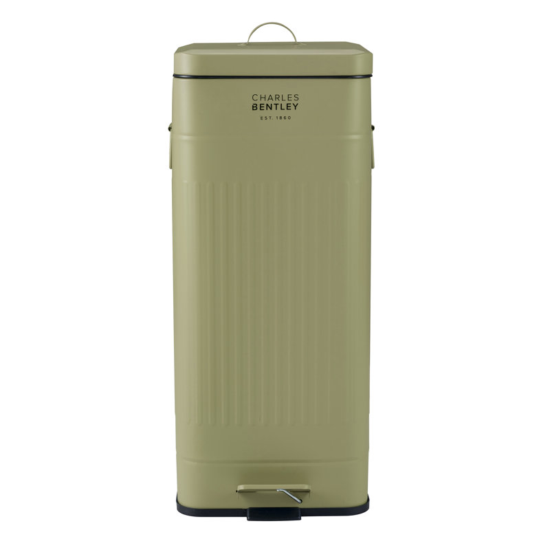 Steel Step On Kitchen Trash Can - 30L