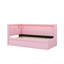 Lit plateforme simple tapissier avec ports USB et lit gigogne-1018987663