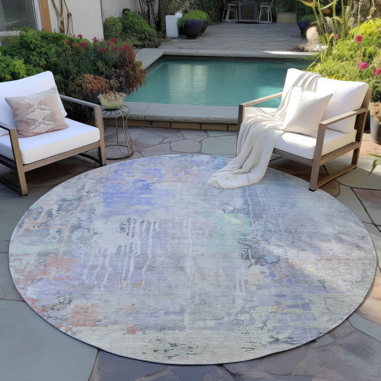  Machine Washable Indoor/Outdoor Christain ACN1233 Rug