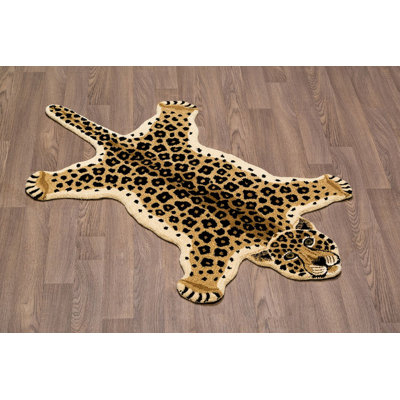 Chad Leather Animal Print Indoor Rug