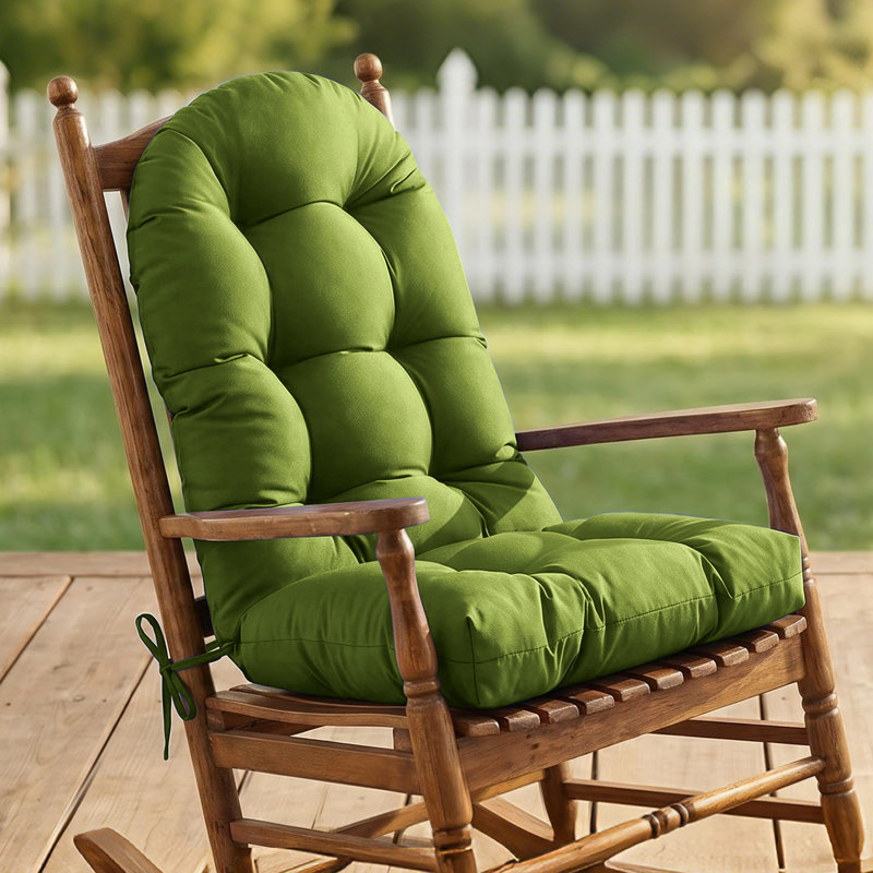 Adirondack Chair Cushion High Back Tufted Outdoor Seat Cushion 48X21x4 Inch Waterproof Patio Furniture Cushion For Rocking Chairs, UV Fade Resistant Garden Cushion,Floral