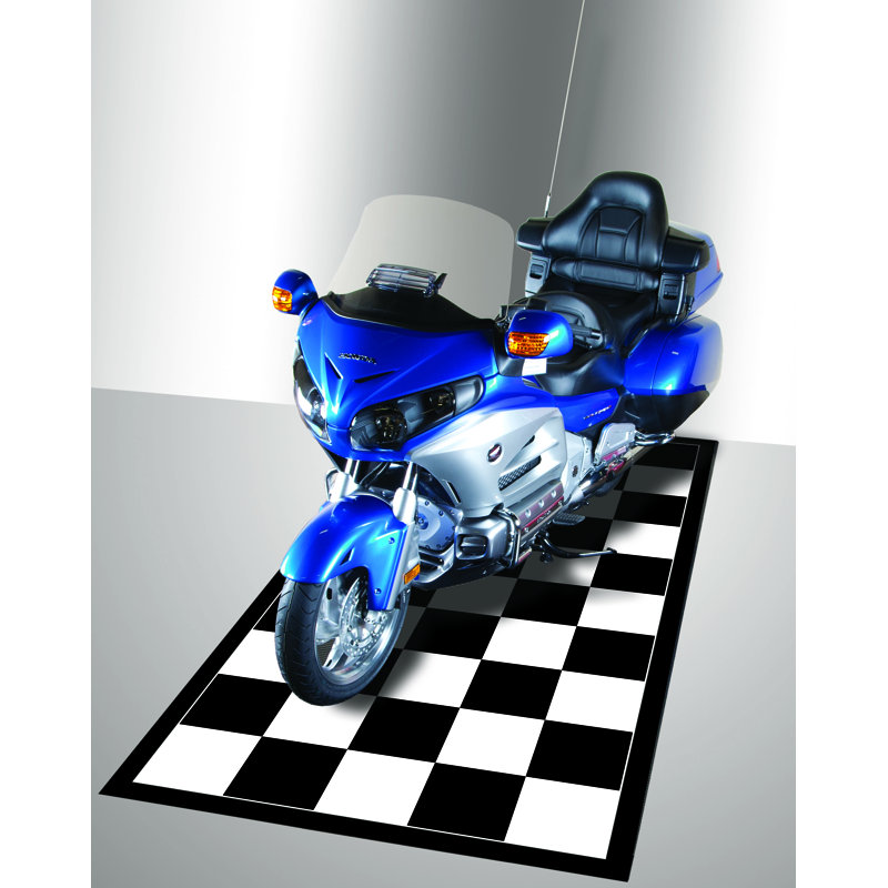 Rouleau de plancher de garage imagé, Bordure noire, L 10 pi x l 20 pi