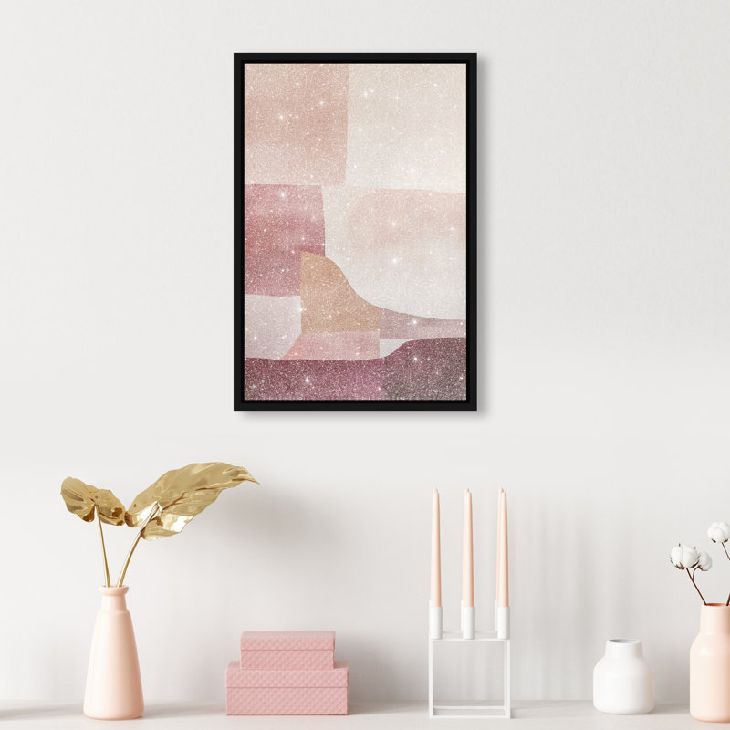 Ruby Dreams II Canvas Abstract Print by Oliver Gal, Black Frame, 10 x 15, 16"H x 11"W, Black Frame