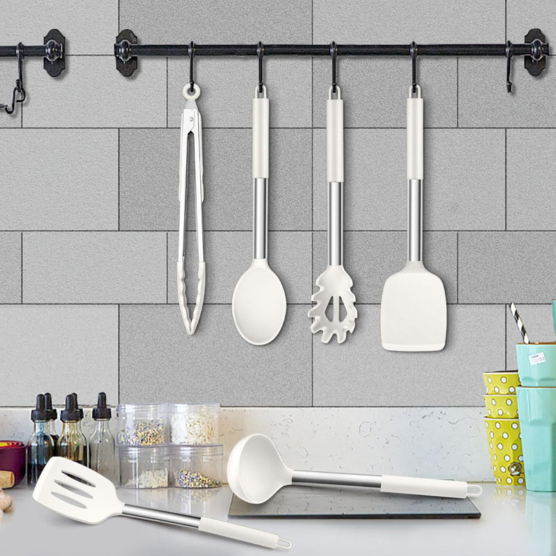 LIFEWITA 6 Utensil Set, White