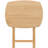 Summerhill Oversized Solid Hardwood Folding TV Tray Table, 25.5" H, Fully Assembled, Natural