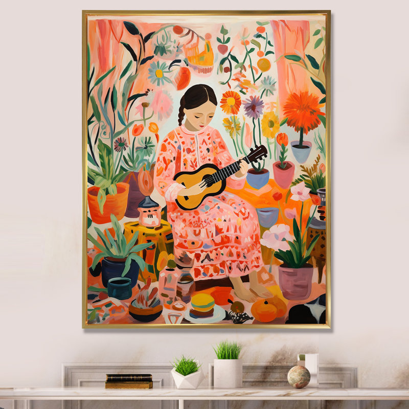 Kids Kids Children Art III - Art mural pour enfants, Cadre flottant doré, H 32 po x l 16 po x P 1 po
