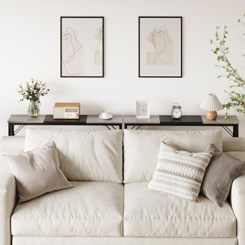 Console 39,4 po Quailie, gris