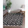 Tapis gris à motif géométrique Mitzy