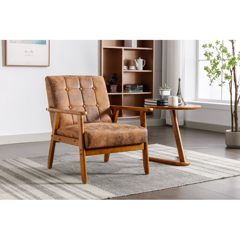 Alaiba Upholstered Armchair, Brown
